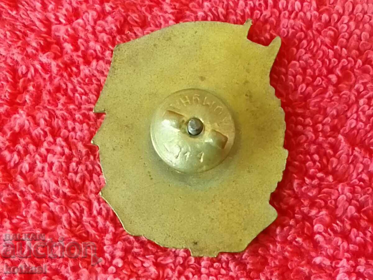 Auction Old Badge Excellent combat training enamel screw the first Auction Old Badge Excellent combat training enamel screw the first