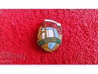 Old Badge EXCELLENT in military and political training green enamel