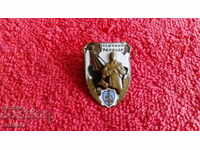 Old Social Badge Badge șurub smalț relief EXCELENT BORDER GUARD