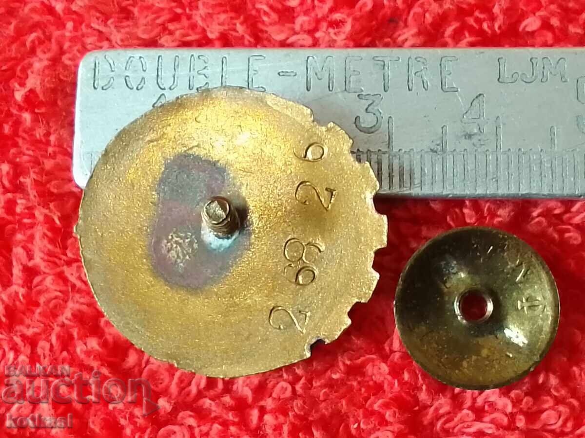 Old social sign badge enamel screw Third Class with number excellent with price 25.50 BGN | € 13.04 Old social sign badge enamel screw Third Class with number excellent with price 25.50 BGN | € 13.04