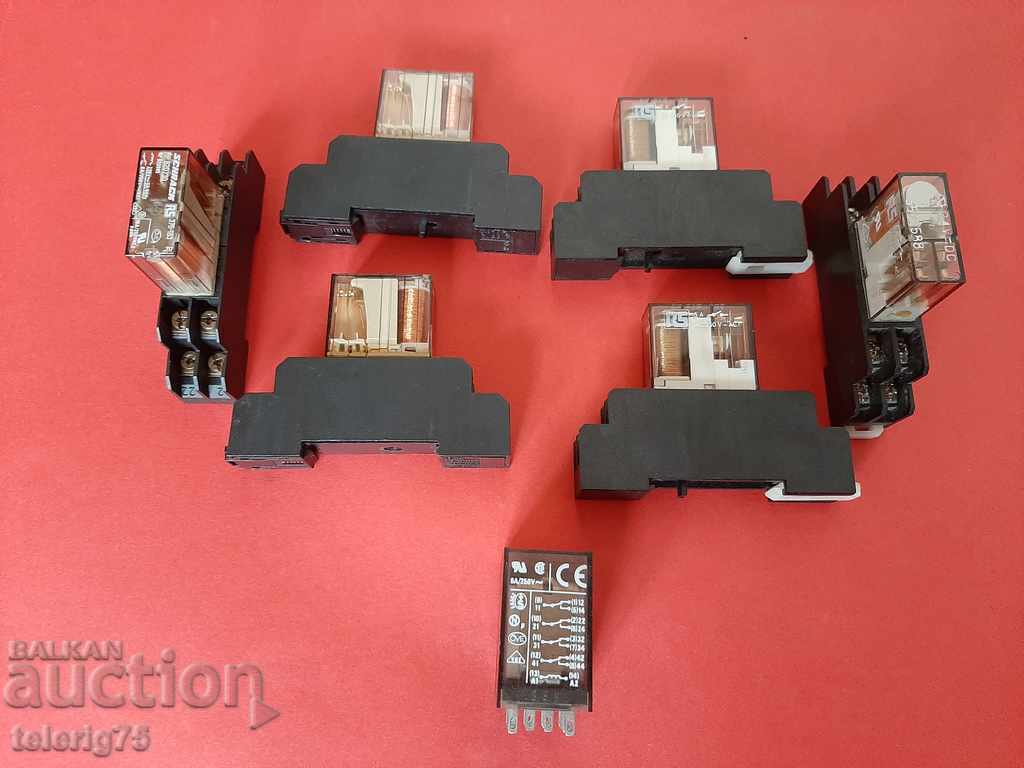 Schrack/RS Relays-12V,230V-5A,8A for DIN rail/Panel/Box with price 18.00 BGN | € 9.20 Schrack/RS Relays-12V,230V-5A,8A for DIN rail/Panel/Box with price 18.00 BGN | € 9.20