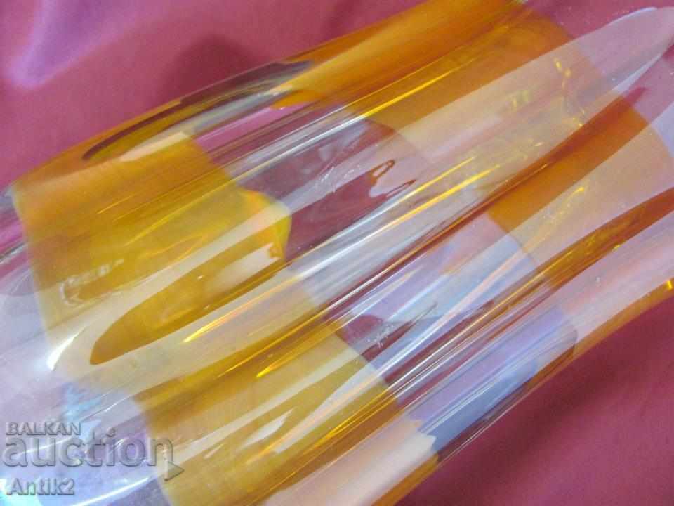 Delivery of Morano Crystal Glass Large Massive Vase