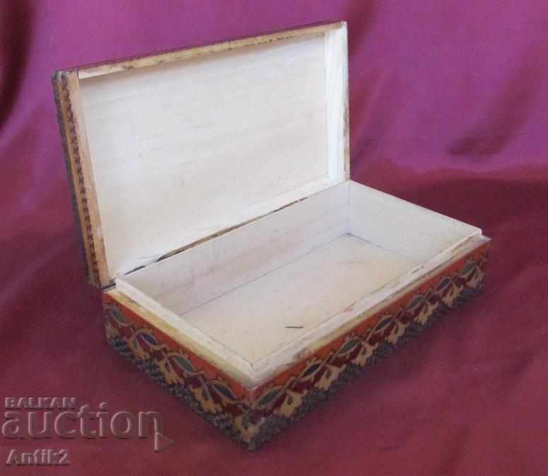 Delivery of 19th Century Antique Wooden Jewelery Box Delivery of 19th Century Antique Wooden Jewelery Box