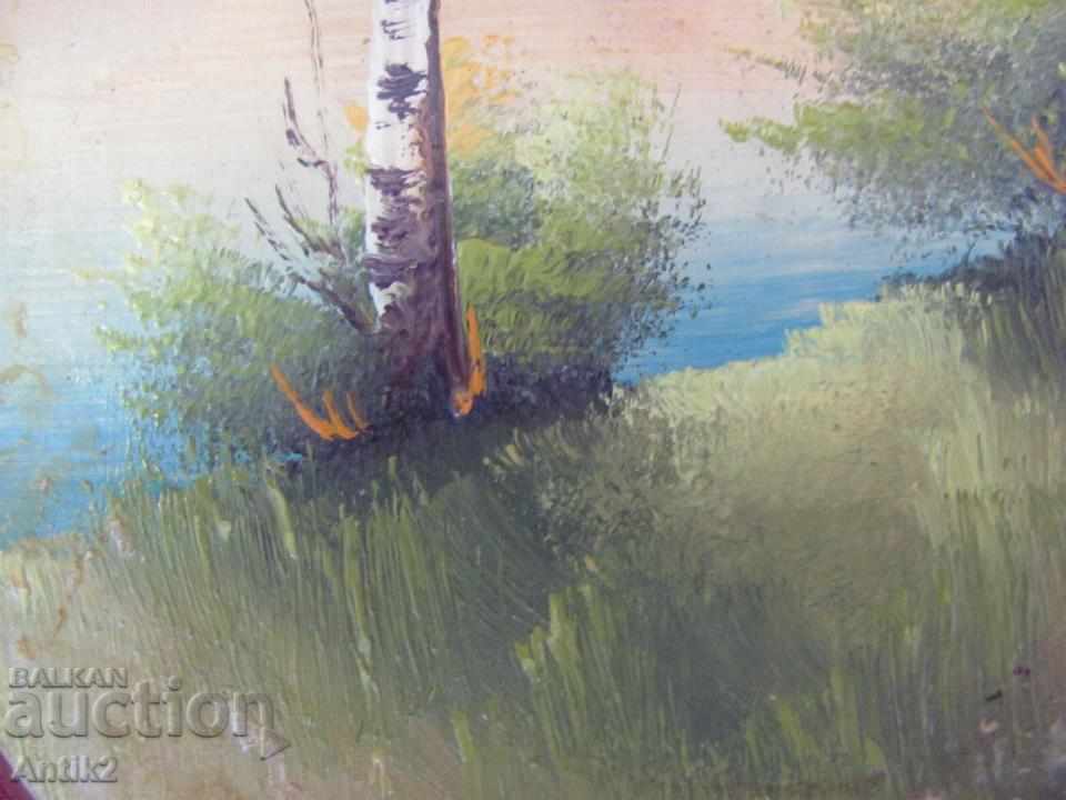 Delivery of Old oil painting on wood