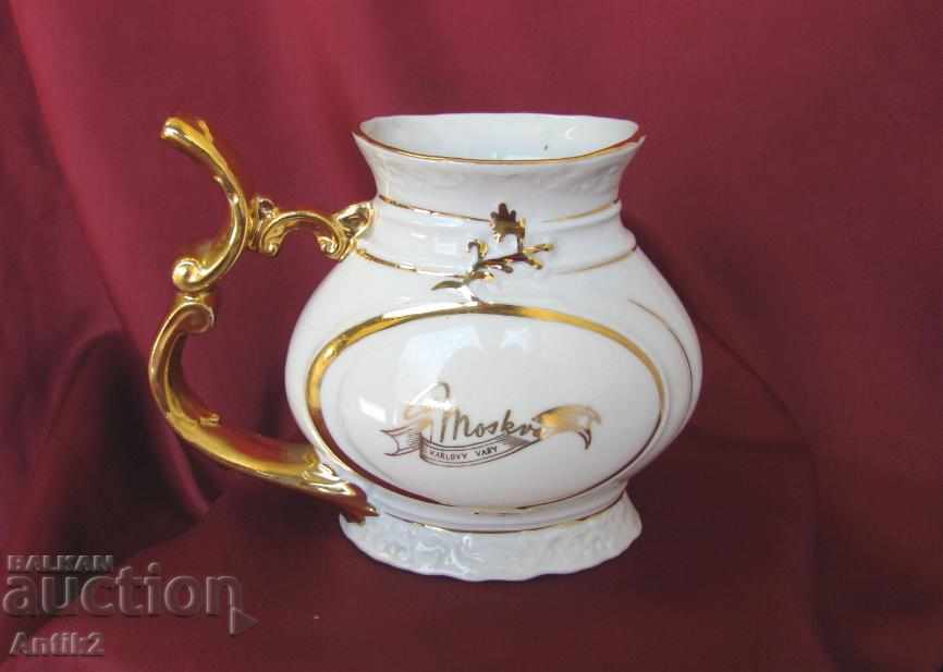 Стар Порцеланов Фийдер Чехословакия KARLOVY VARRY с цена 60.00 лв. | € 30.68 Стар Порцеланов Фийдер Чехословакия KARLOVY VARRY с цена 60.00 лв. | € 30.68