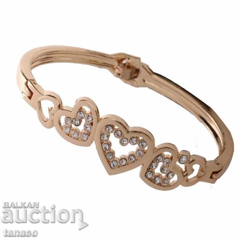 Gold plated bracelet with crystals with price 14.00 BGN | € 7.16 Gold plated bracelet with crystals with price 14.00 BGN | € 7.16