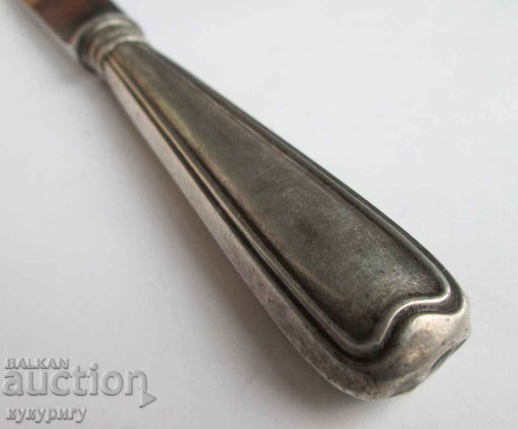 Auction Old antique silver knife for eating Auction Old antique silver knife for eating
