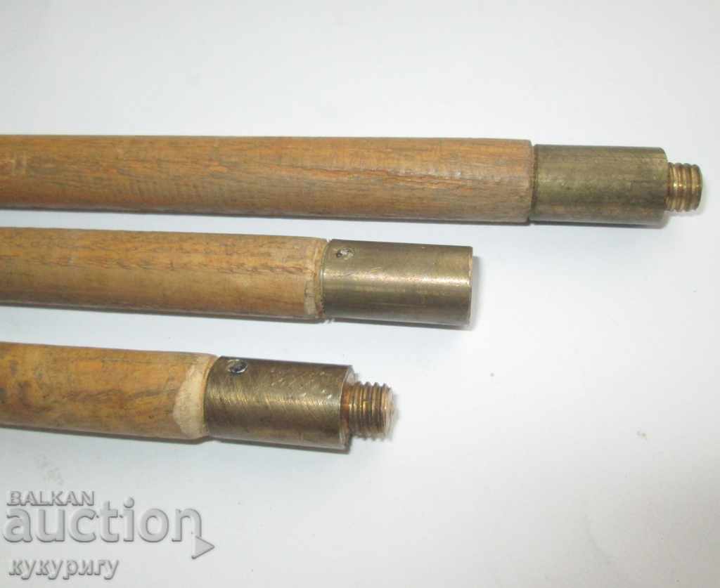 Old whip whip for rifle made of bronze and wood - 5 Old whip whip for rifle made of bronze and wood - 5