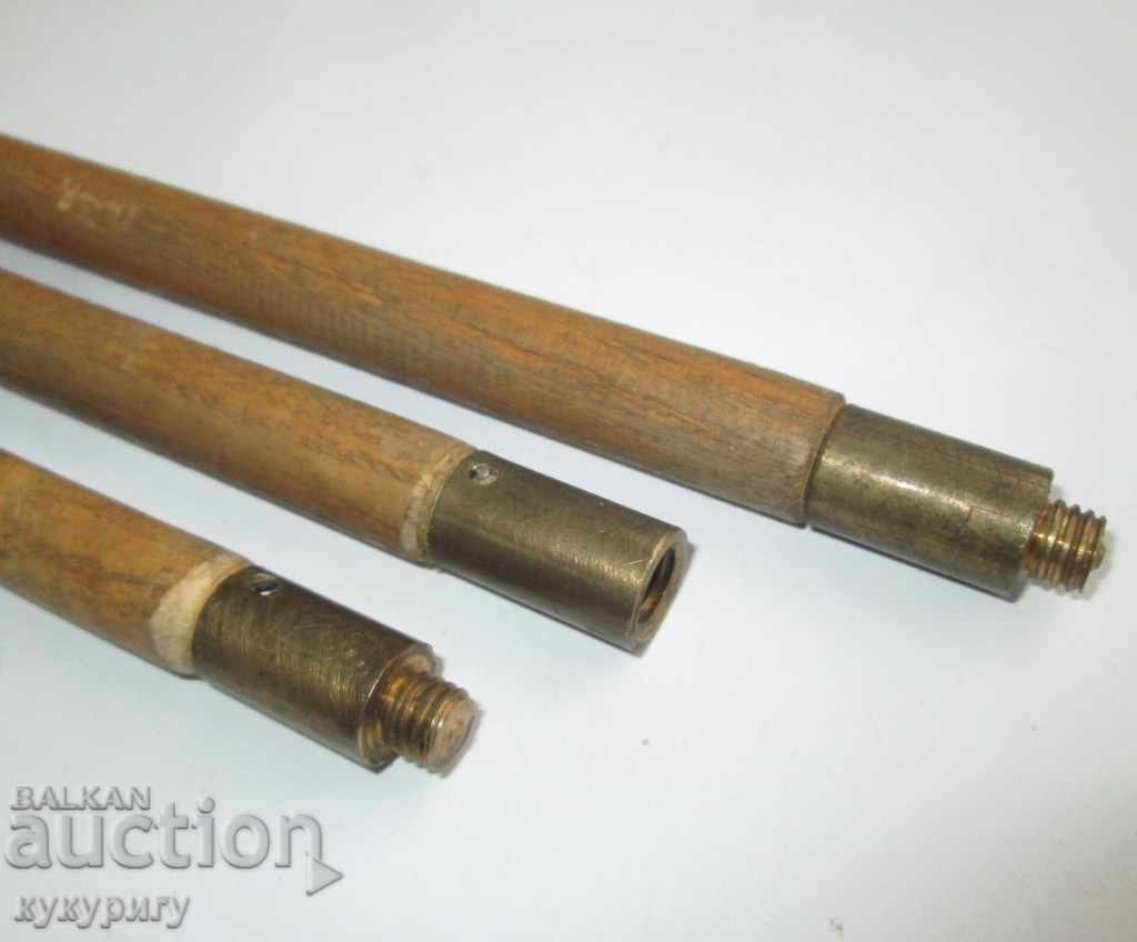 Old whip whip for rifle made of bronze and wood - 6 Old whip whip for rifle made of bronze and wood - 6