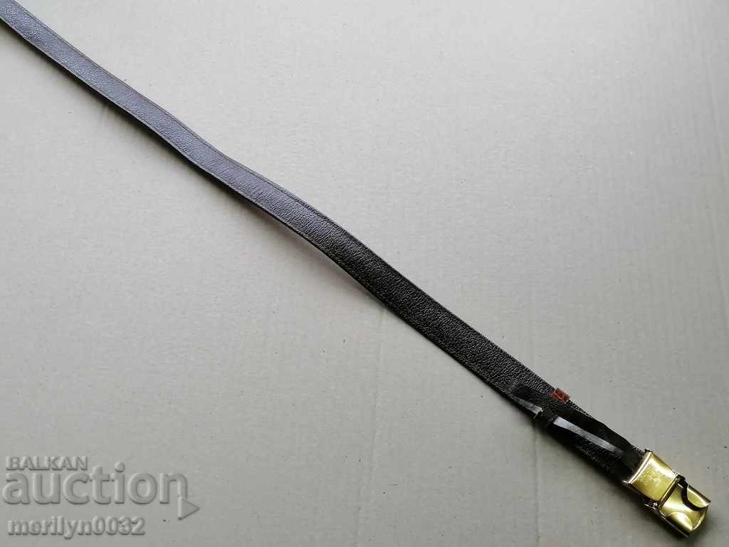 Crocodile leather belt, 90 cm long - 6