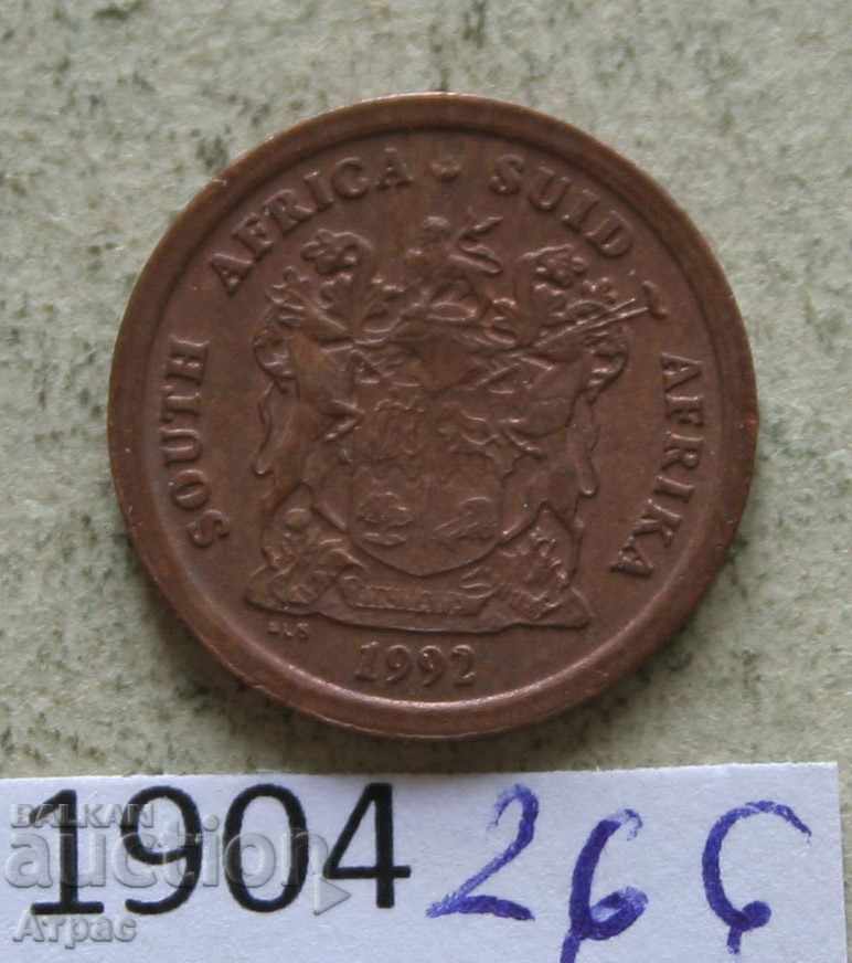1 cent 1992 Africa de Sud cu preț € 0.36 | 0.70 BGN
