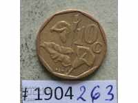 10 цент 1991  Южна Африка