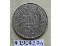 100 франка 1967  Западно Африкански Щати