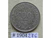 100 φράγκα 1967 χώρες της Δυτικής Αφρικής