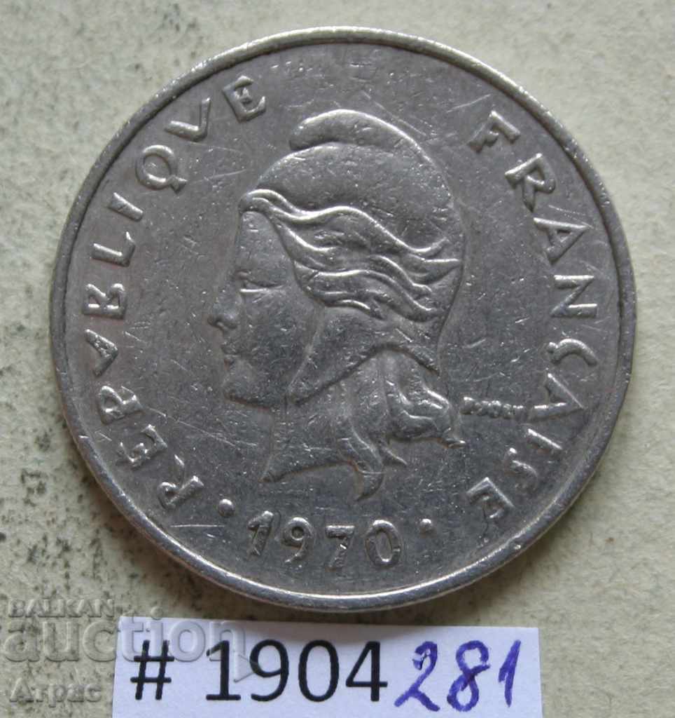 20 Franci 1970 Noua Caledonie cu preț € 1.53 | 2.99 BGN