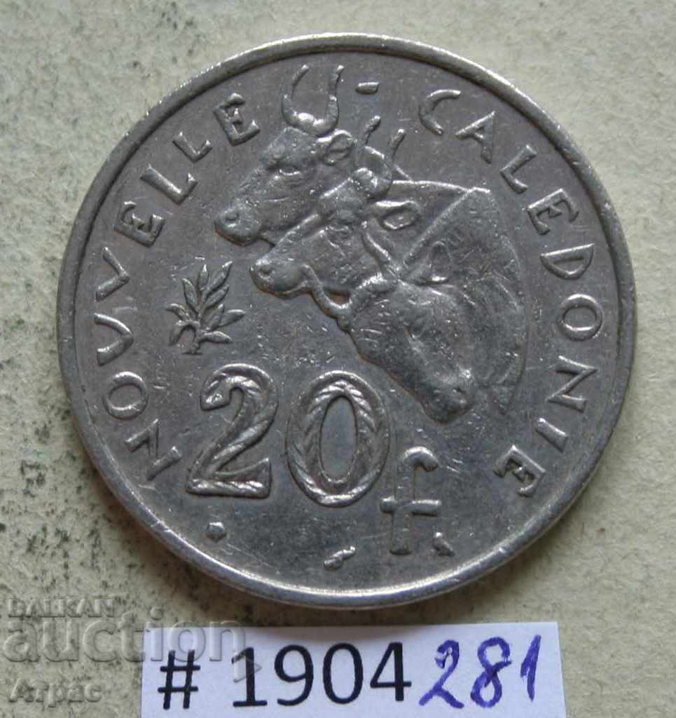 20 φράγκα 1970 Νέα Καληδονία