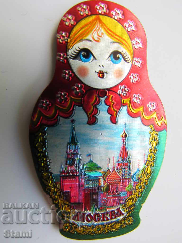Authentic stereo magnet matryoshka from Russia-series-2 with price 9.50 BGN | € 4.86 Authentic stereo magnet matryoshka from Russia-series-2 with price 9.50 BGN | € 4.86