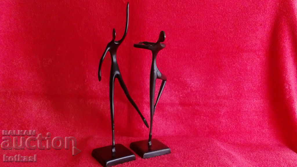 Lot of metal bronze Figures plastic dance ballerinas women - 6 Lot of metal bronze Figures plastic dance ballerinas women - 6