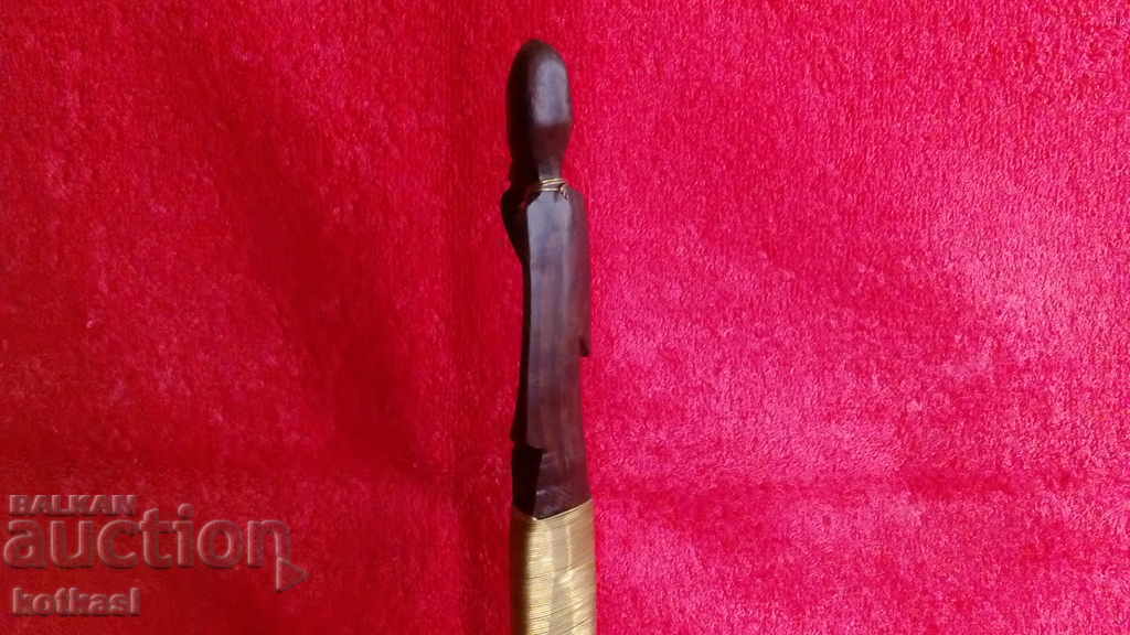 Wood carving figure of a Man African art - 5 Wood carving figure of a Man African art - 5