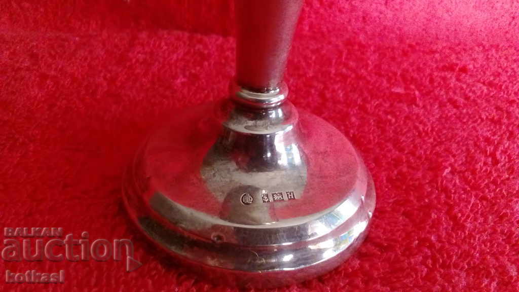 Old English silver candlestick marks with price 155.50 BGN | € 79.51 Old English silver candlestick marks with price 155.50 BGN | € 79.51