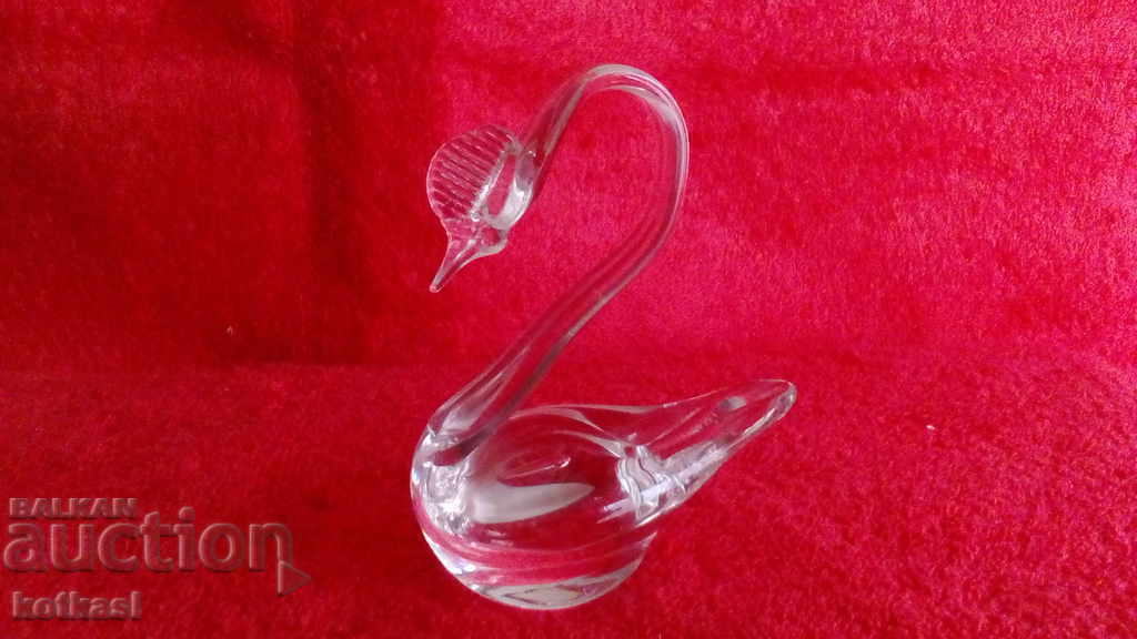 Old Swan Figure Murano Glass Crystal - 5 Old Swan Figure Murano Glass Crystal - 5