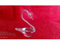 Παλιά Φιγούρα Κύκνου Γυάλινο Κρύσταλλο Μουράνο