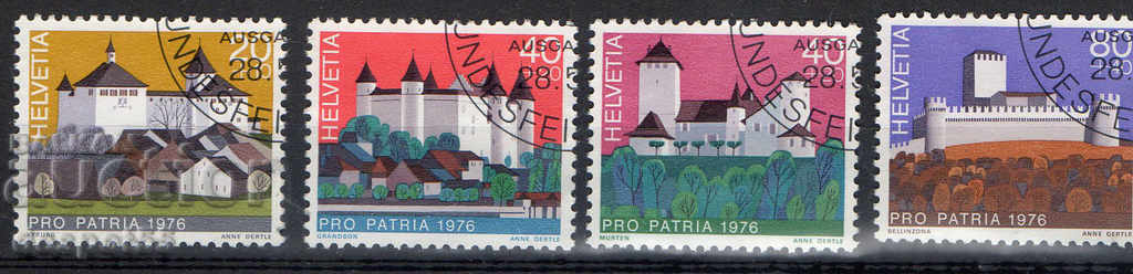 1976. Switzerland. Pro Patria - Fortresses.