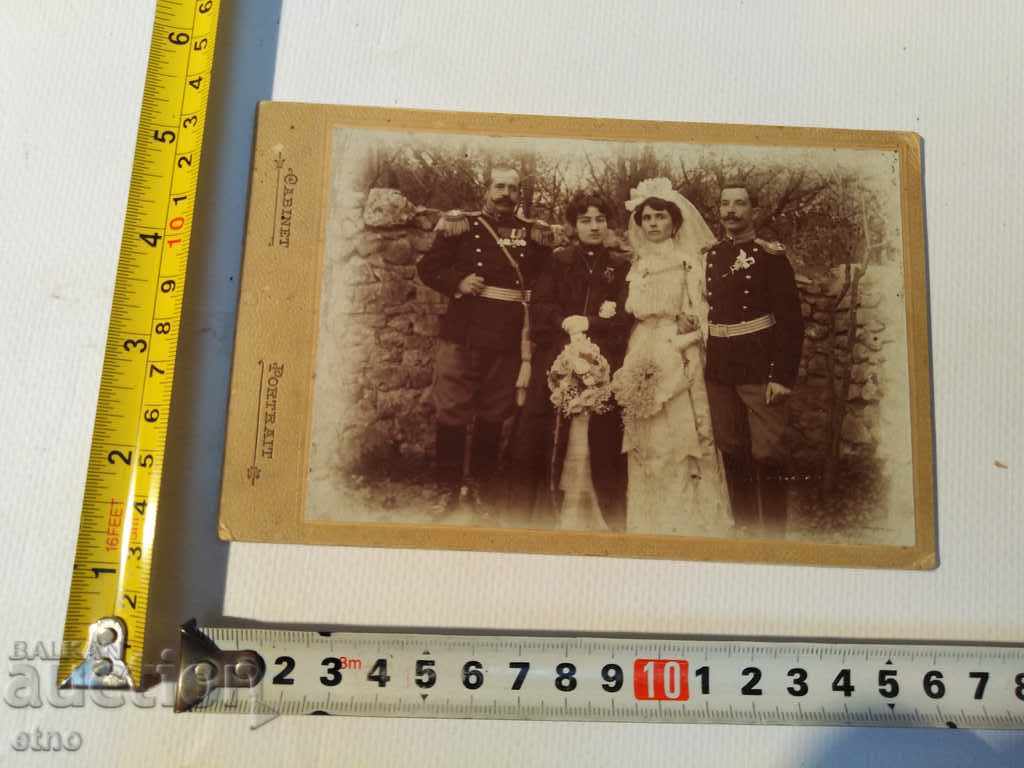 1909. OLD Tzar's Photo Cardboard-saber, officer, order, bayonet