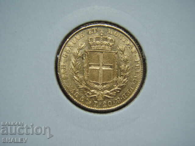 20 Λίρες 1847 Β Σαρδηνία / Ιταλία (Σαρδηνία) - AU (χρυσός) με τιμή € 849.89 | 1662.25 BGN