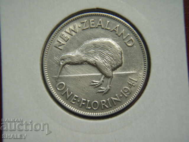 Auction 1 Florin 1941 New Zealand - XF/AU Auction 1 Florin 1941 New Zealand - XF/AU