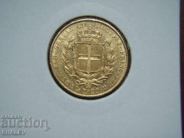 20 Λίρες 1847 Β Σαρδηνία / Ιταλία (Σαρδηνία) - AU (χρυσός)