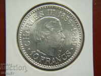 10 Francs 1966 Monaco (10 франка Монако) - Unc
