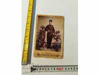Παλιά Σαμπέρα φωτογραφικής κάρτας του Τζάρ, αξιωματικός, τάξη, ασπίδα, ομοιόμορφη