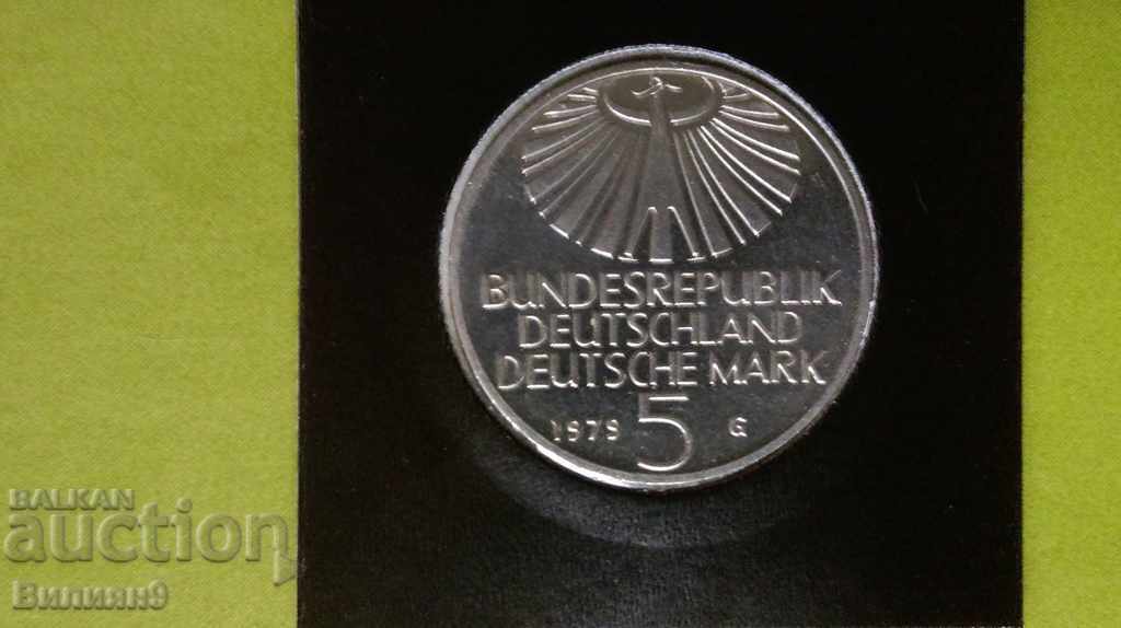 5 timbre 1979 '' G '' Germania UNC