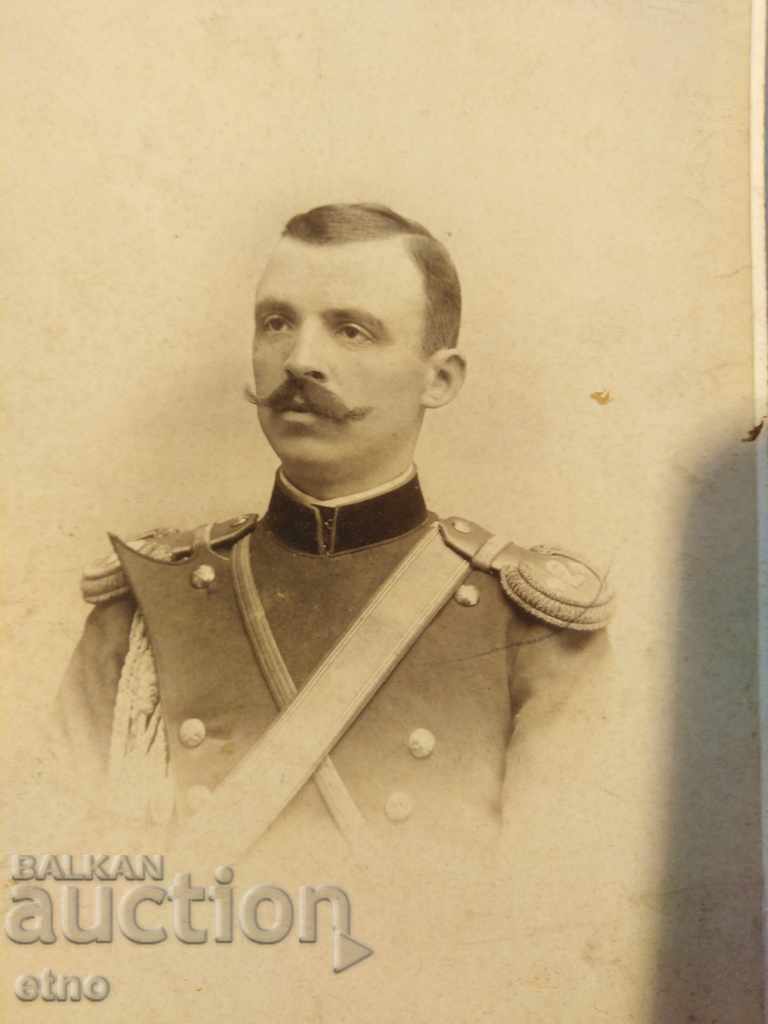 Полковник Владимир Серафимов ,ЦАРСКА СНИМКА КАРТОН-орден