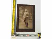 1913 Φωτογραφία σαμπέρ φωτογραφικού χαρτοφύλακα, αξιωματικός, τάξη, ασπίδα, ομοιόμορφη
