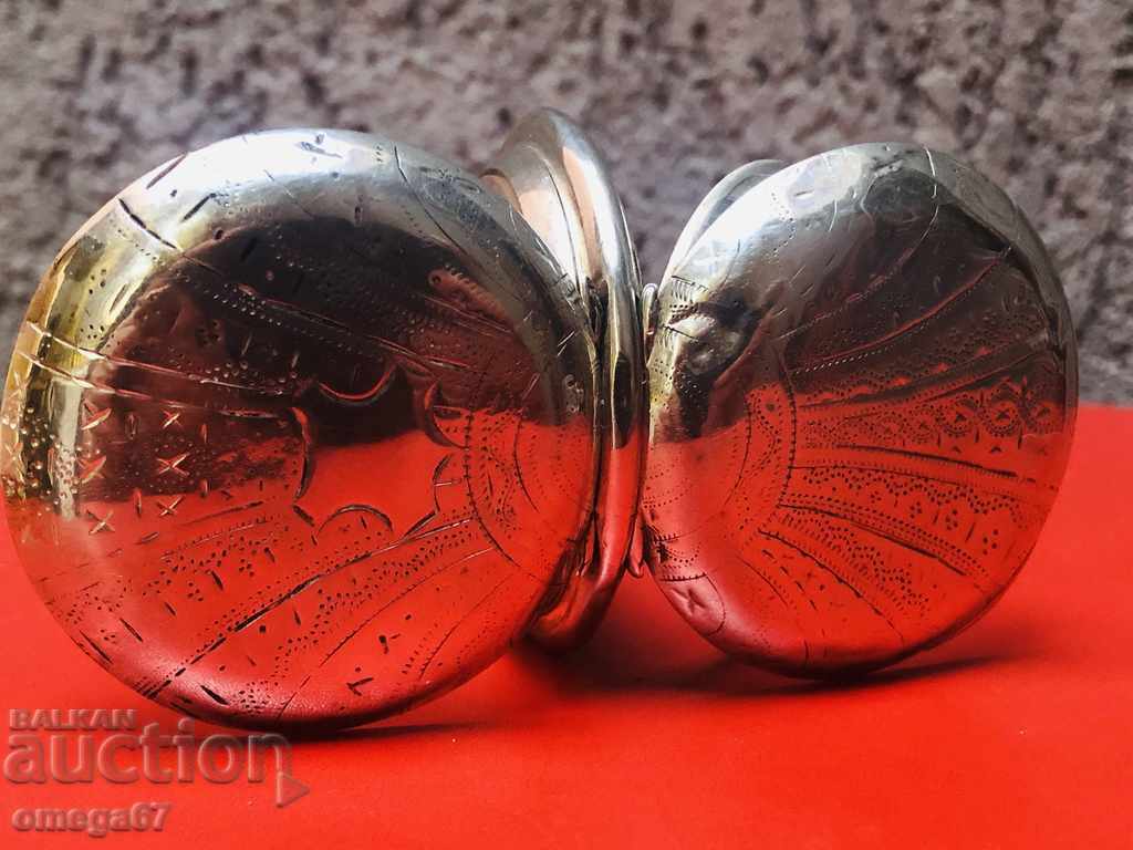 Ceas de buzunar mare de argint de la sfârșitul secolului al XIX-lea