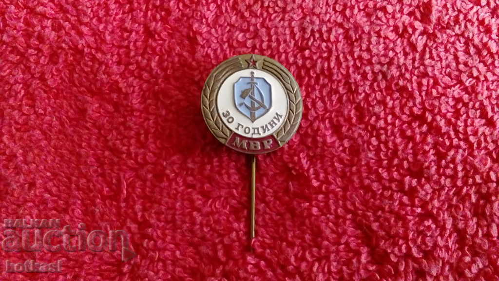 Old needle badge 30 years MI