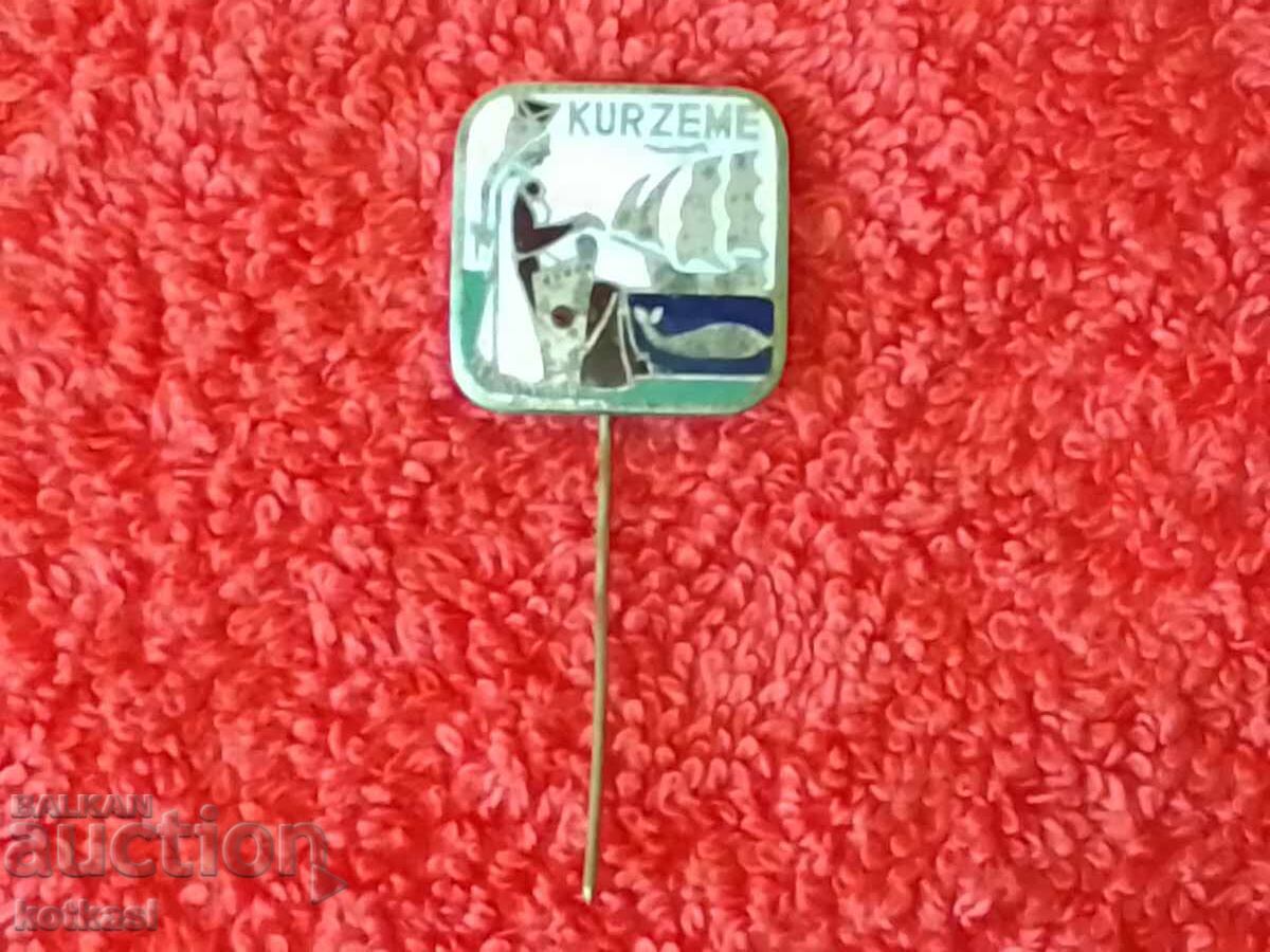 Old pin badge Latvia KURZEME - 5 Old pin badge Latvia KURZEME - 5