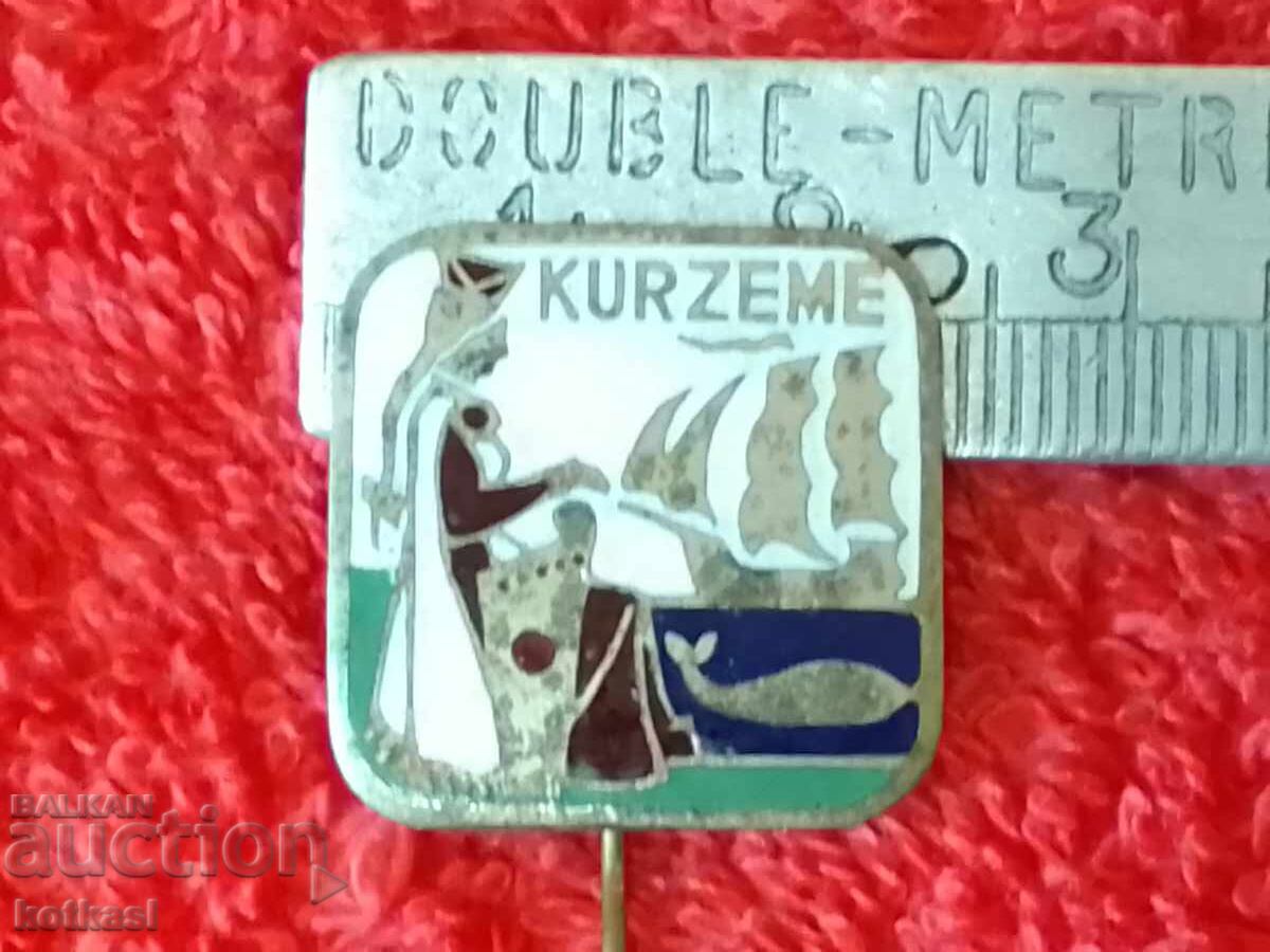 Old pin badge Latvia KURZEME Old pin badge Latvia KURZEME