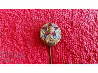 Old bronze icon bronze enamel needle DOSO