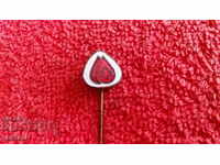 Old badge enamel bronze needle BRC Blood Donor