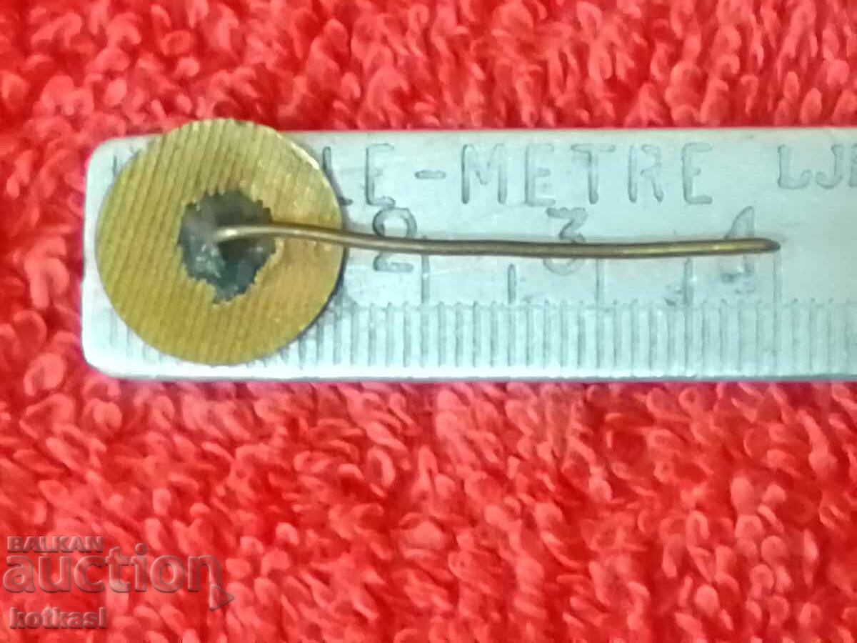 Delivery of Old social security badge bronze blue enamel pin RESPROM excellent Delivery of Old social security badge bronze blue enamel pin RESPROM excellent