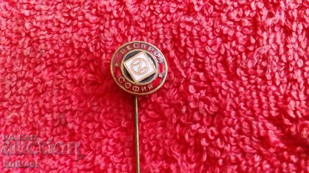 Auction Old social security badge bronze red enamel pin RESPROM excellent Auction Old social security badge bronze red enamel pin RESPROM excellent
