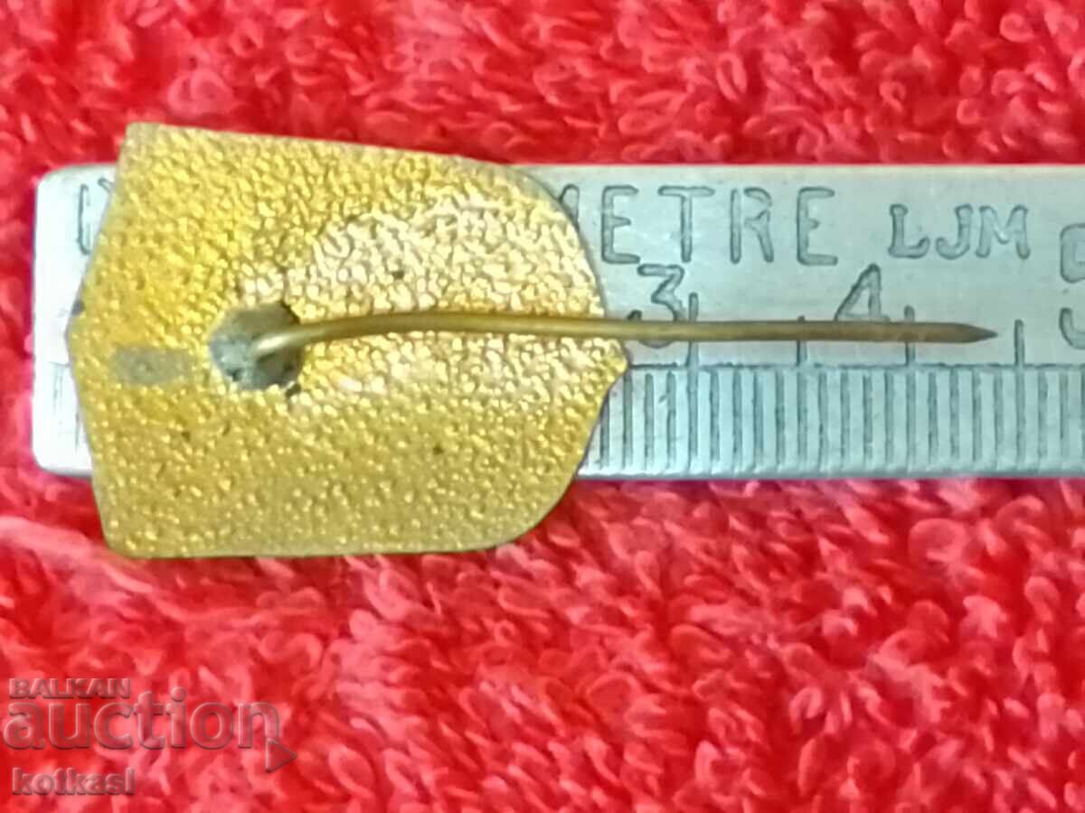 Delivery of Old badge bronze enamel pin READY FOR GO NR BULGARIA excellent Delivery of Old badge bronze enamel pin READY FOR GO NR BULGARIA excellent