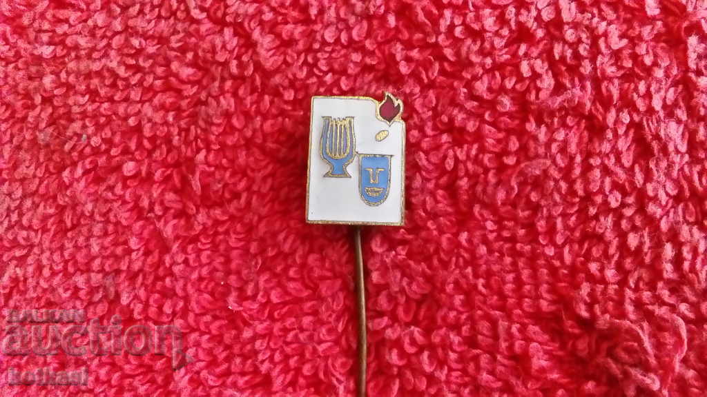 Licitație Old Social Badge Bronz Email Pin Teatru Muzica Excelent Licitație Old Social Badge Bronz Email Pin Teatru Muzica Excelent