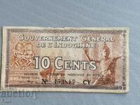 Τραπεζογραμμάτιο - Ινδοκίνα - 10 σεντ 1939