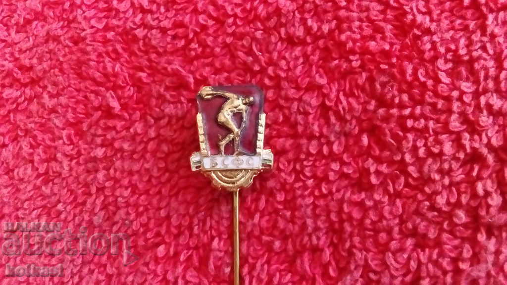 Old social badge bronze enamel pin BSFCS with price 2.50 BGN | € 1.28 Old social badge bronze enamel pin BSFCS with price 2.50 BGN | € 1.28