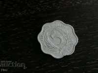 Монета - Източни Кариби - 5 цента | 1981г.
