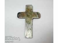 O piesă veche autentică de cruce încolpion argint sau mentă